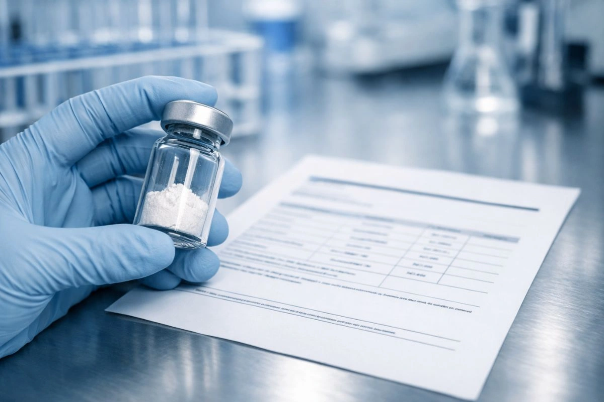 High purity BPC-157 certificate analysis requirements