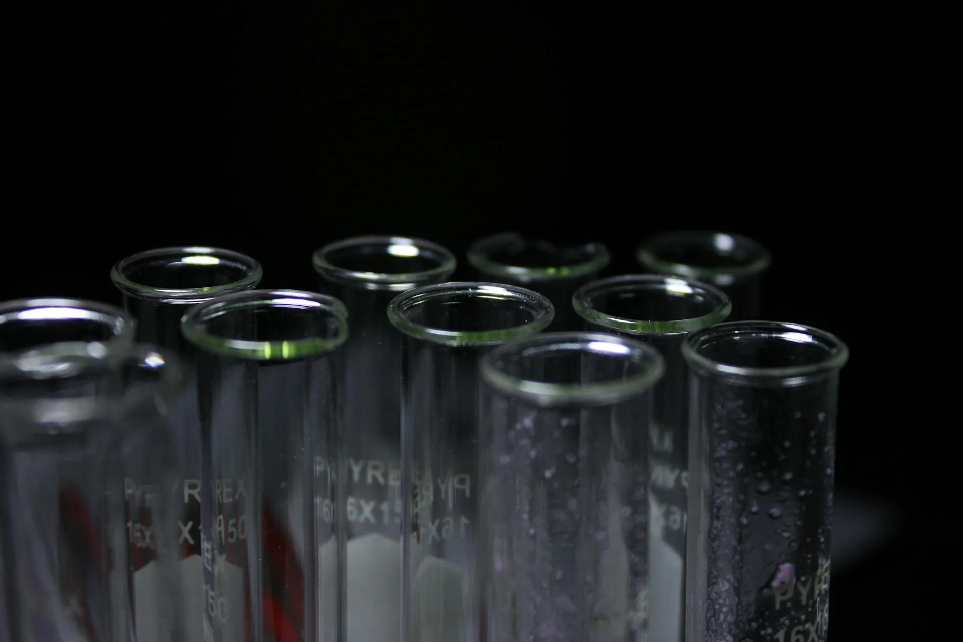 Test tubes used during the GLP1-T peptides experiment