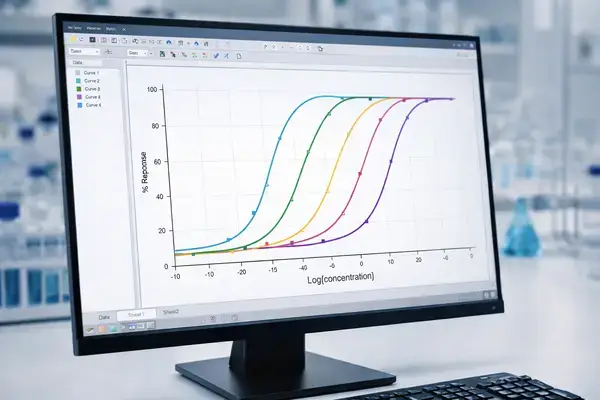 EC50 dose-response curve comparison for GLP-3 R across incretin receptor targets