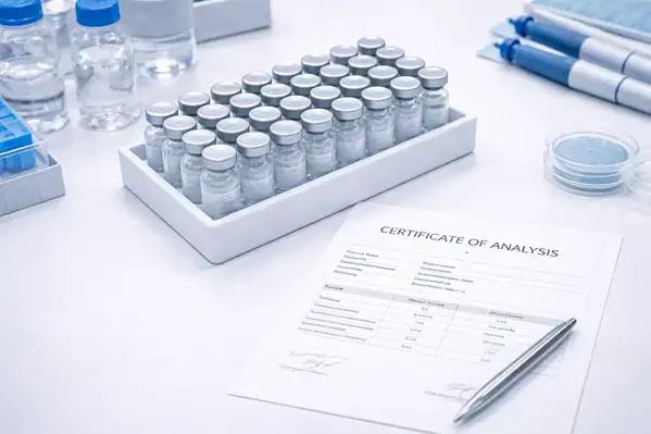 Proper cold storage for pre-reconstituted research peptides