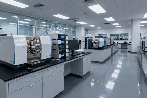 Laboratory conducting independent third-party testing