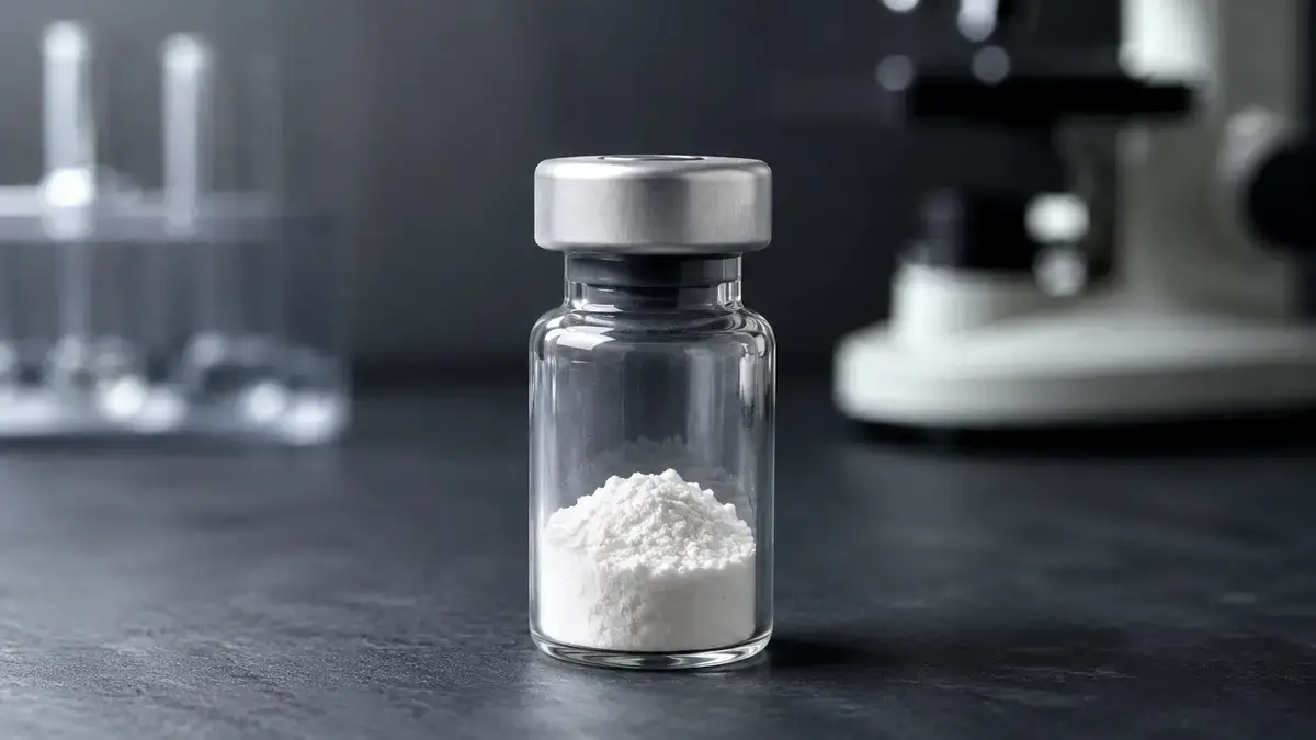 ARA-290 lyophilized research peptide vial on laboratory bench