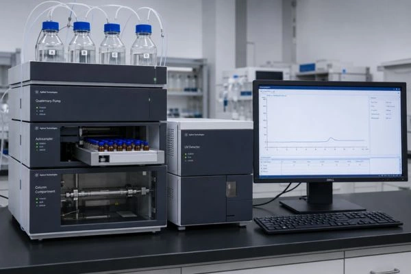 Complete HPLC system ready for NAD+ analysis
