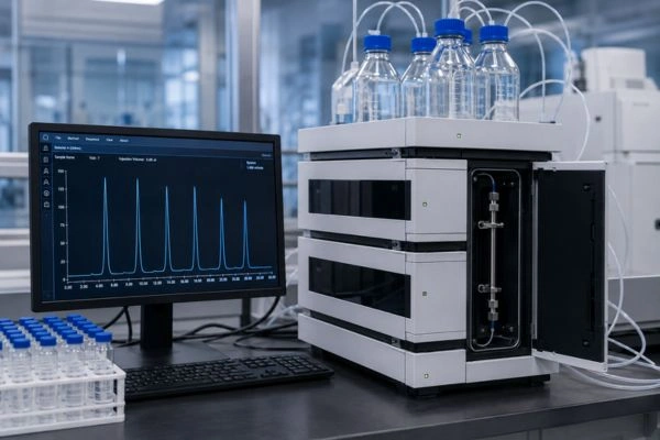 HPLC method resolving every peptide blend component