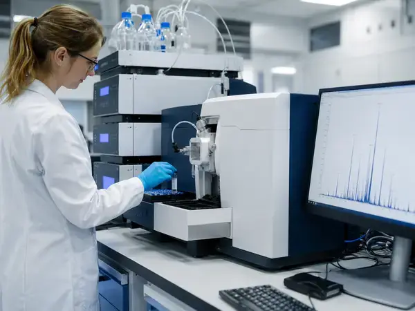 Recombinant HGH mass spectrometry confirming molecular identity